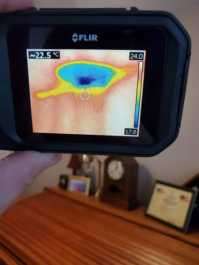 Thermal imaging inspection for water damage in Charlestown